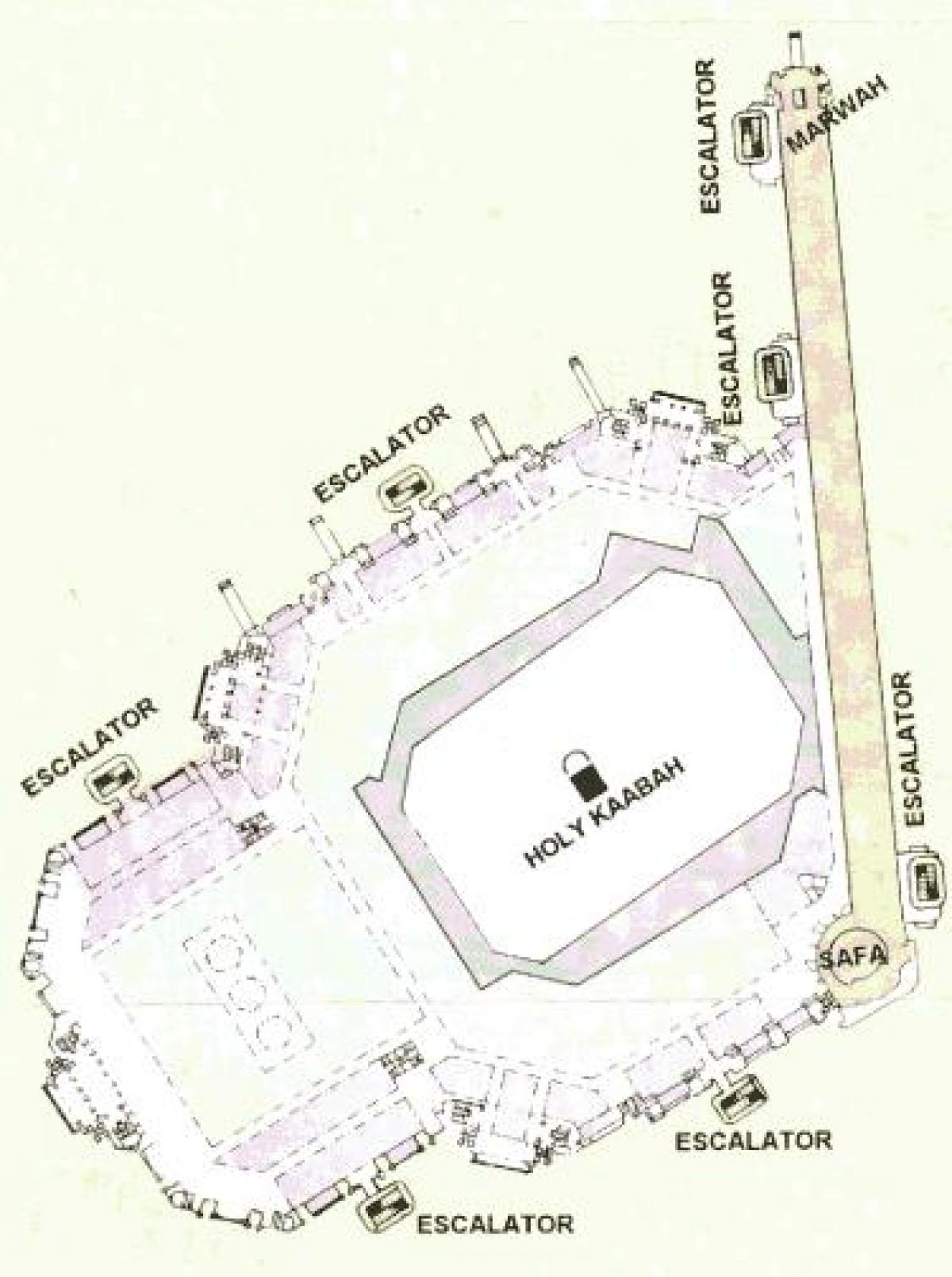mappa della Kaaba sharif