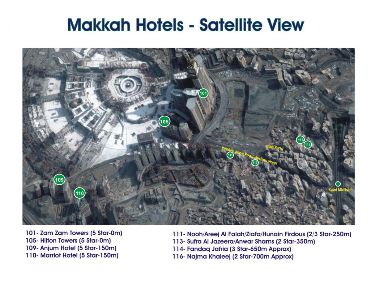 mappa di kubri Makkah