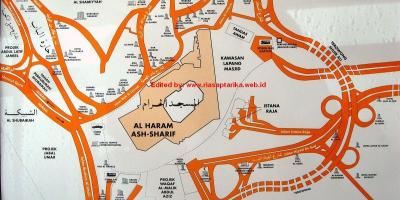 Mappa di misfalah Mecca mappa