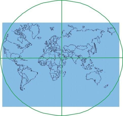 mappa della Kaaba è al centro del mondo 