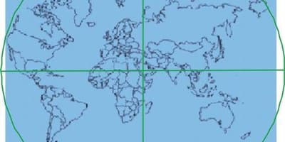 Mappa della Kaaba è al centro del mondo 